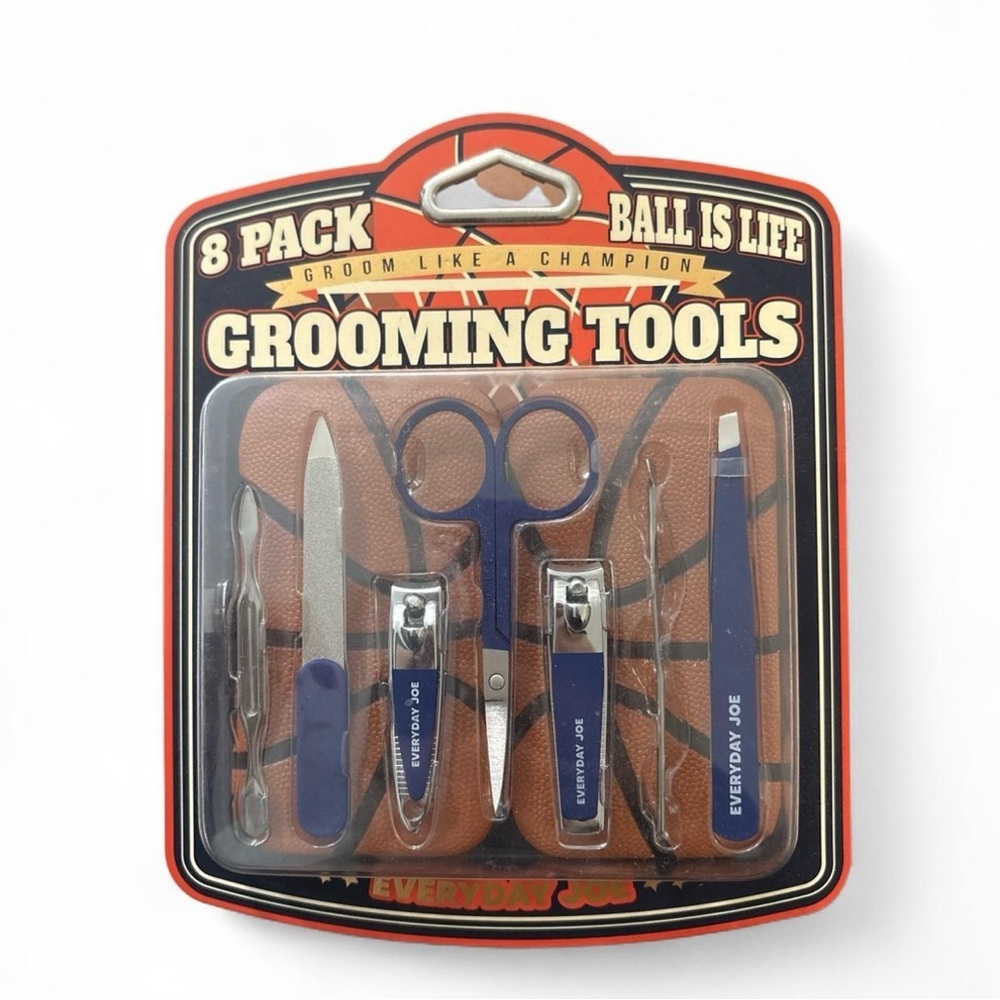 Everyday Joe Grooming Tools With Basketball Travel Case 8 Pack Basketball Theme